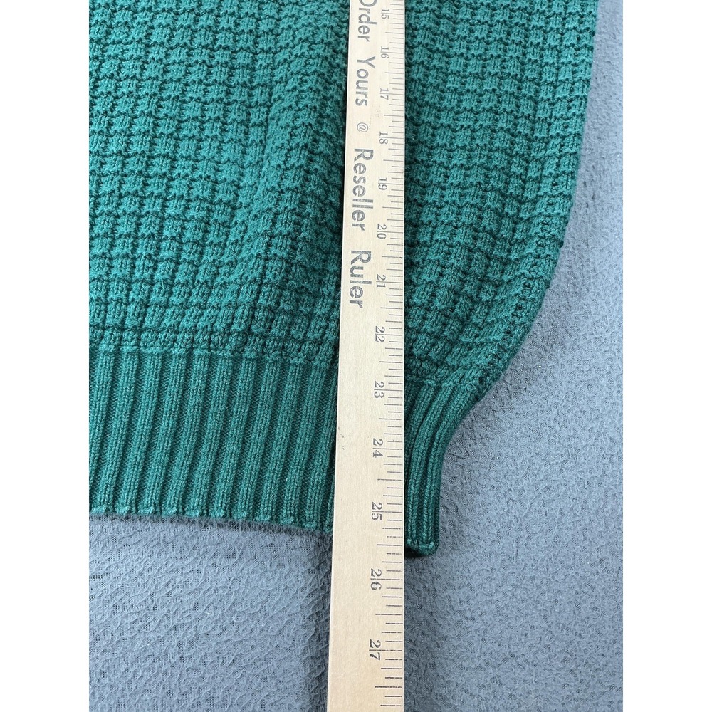 Vintage American Eagle Outfitters Sweater Mens XL Green Cotton Waffle Knit USA - Picture 7 of 8